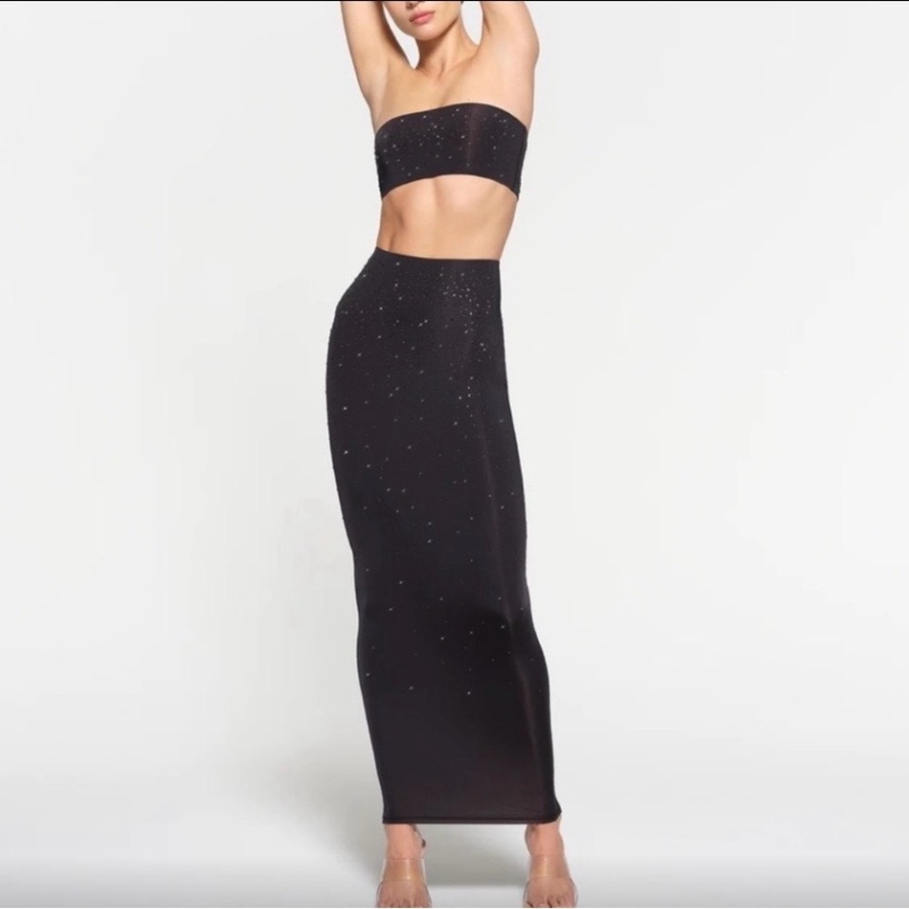 Swarovski x SKIMS Jelly Sheer Tube Skirt